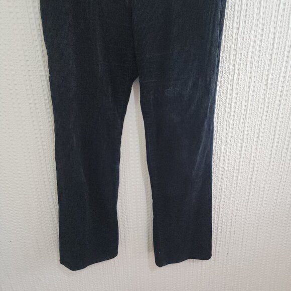 Vintage Ralph Lauren Navy Corduroy Pants Classic Straight Fit Women’s Size 14 - Picture 8 of 13